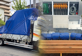 装備道具（荷締め道具）にも力を入れています！